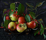Цветы и фрукты 4, натюрморт Елены Дадиомовой